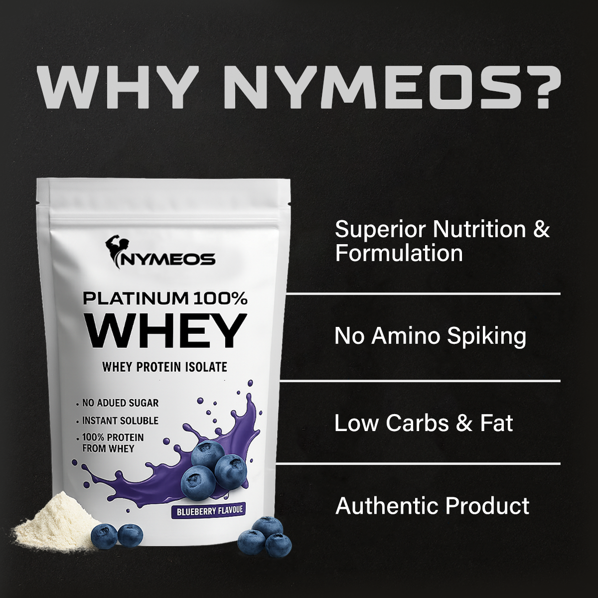 Nymeos Platinum 100% Whey Protein Isolate